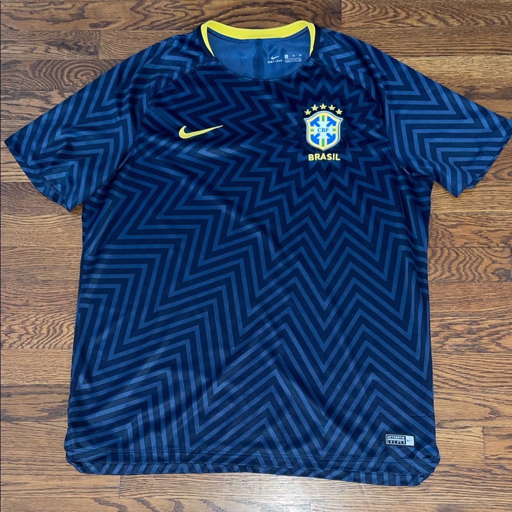 Nike dri-fit Brasil pre-match training Jersey from 2018